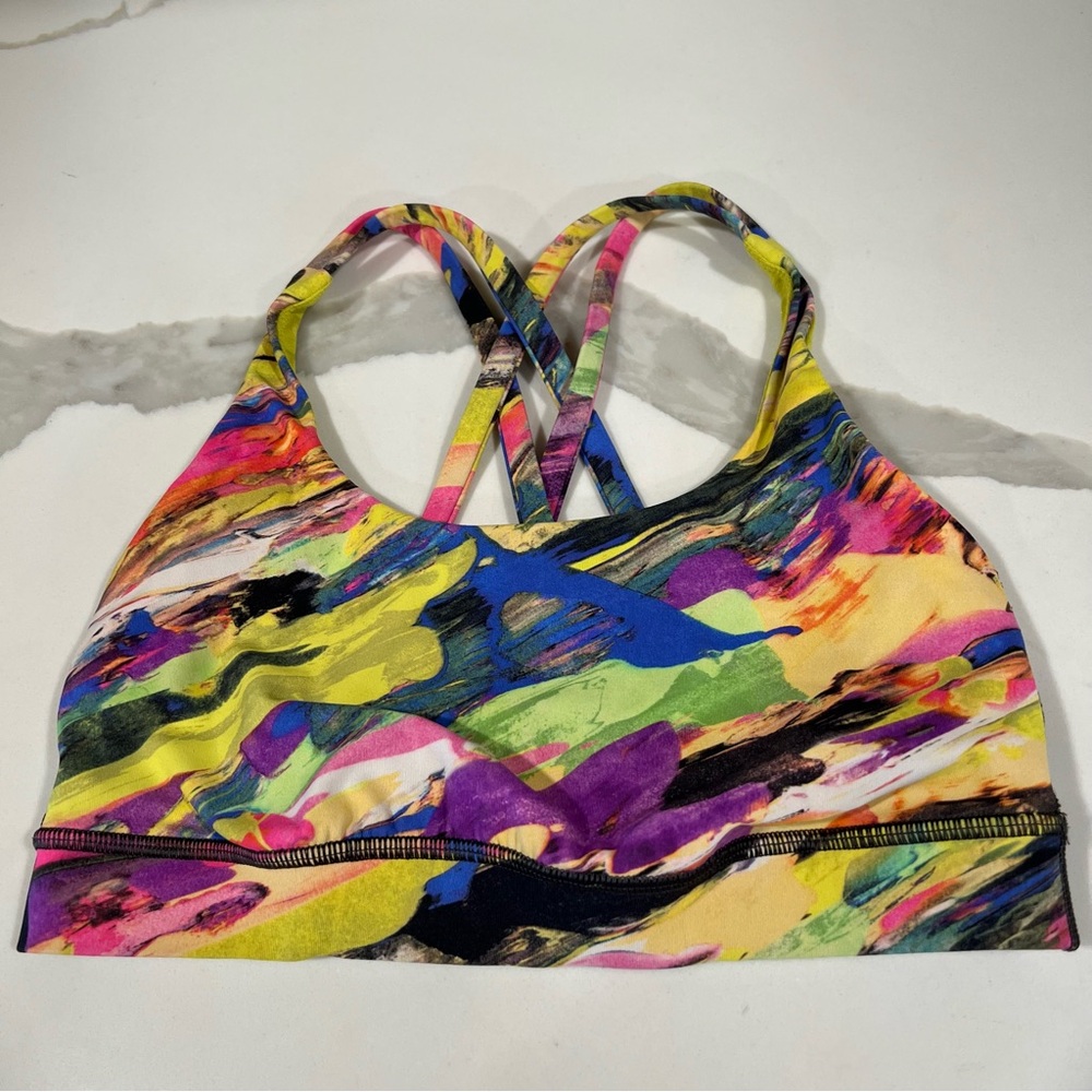 Lululemon‎ Athletica women's Energy bra medium support size 4 B-C cup